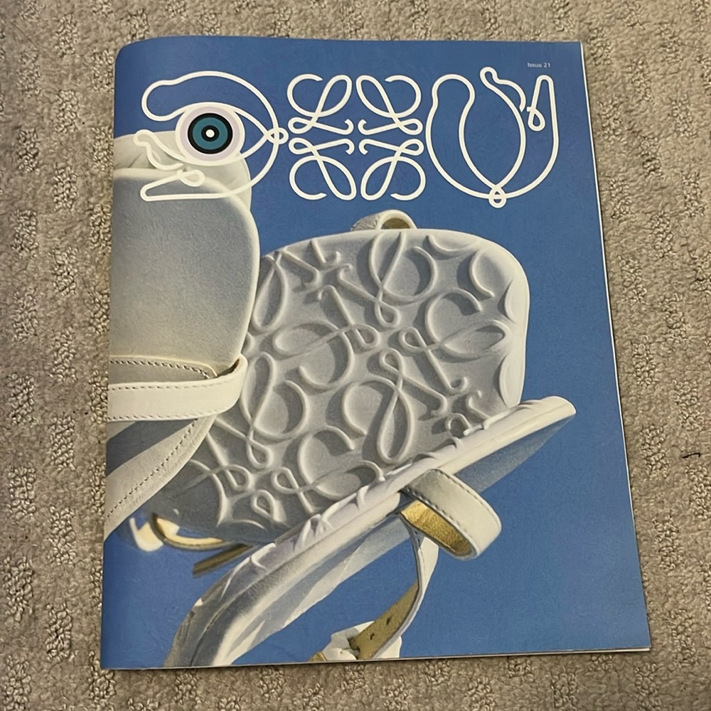 Loewe Issue 21 2023 Fashion Lifestyle Magazine stickers Rare item